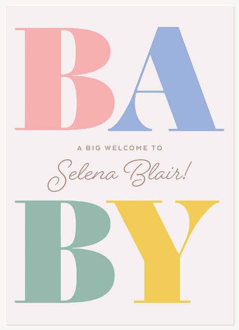 Colorful Baby Greeting Cards