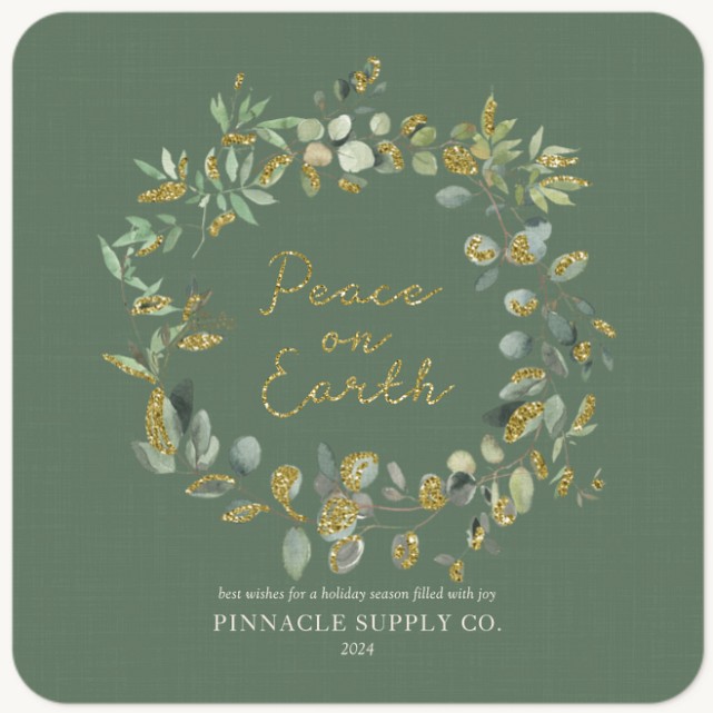 Eucalyptus Wreath Business Holiday Cards