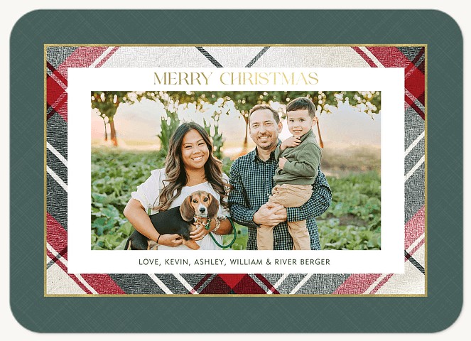 Framed Snap Personalized Holiday Cards