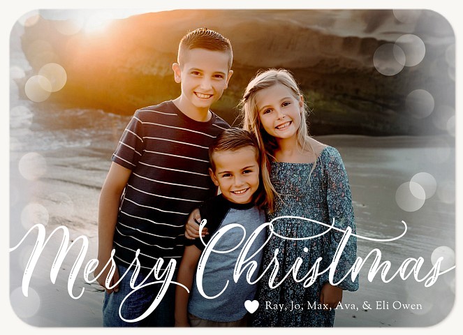 Bokeh Script Personalized Holiday Cards