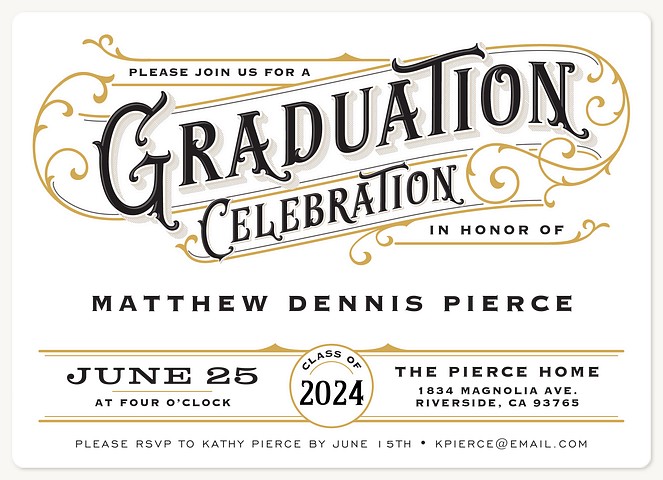 Dapper Celebration Graduation Cards