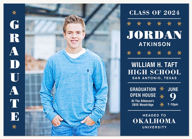 Star Student Graduation Invitations