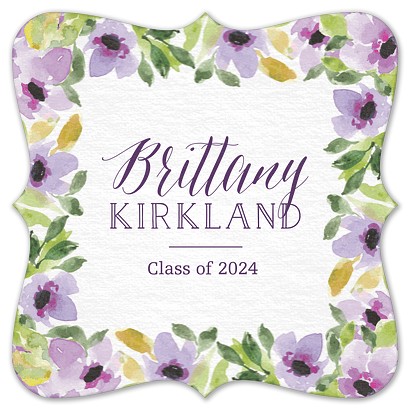 Violet Blossoms Custom Coasters