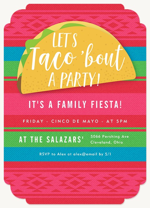 Taco Party Summer Party Invitations