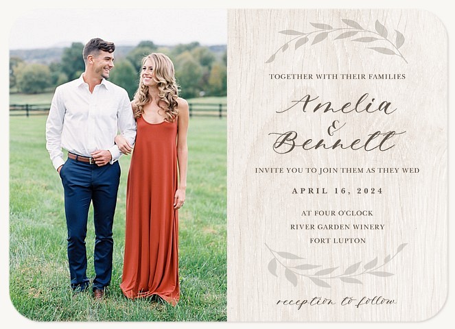 Natural Love Wedding Invitations