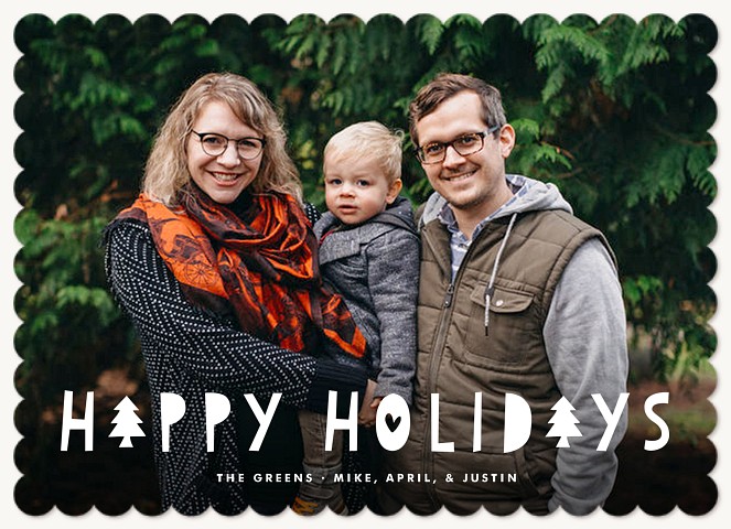 Holdiay Tree Photo Holiday Cards