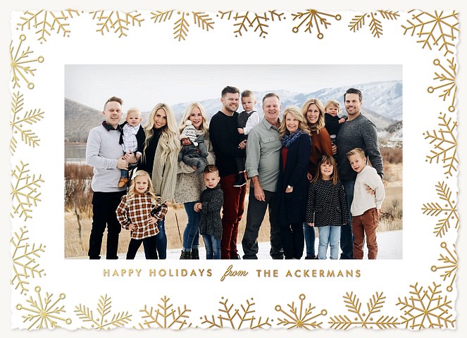  Snowframe Photo Holiday Cards
