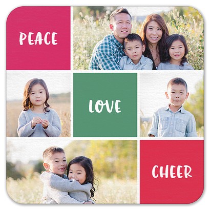 Peace & Cheer Custom Coasters