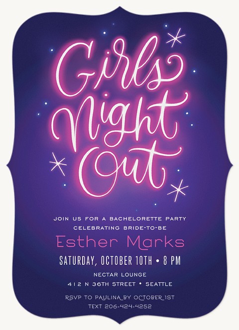 Girls' Night Party Invitations