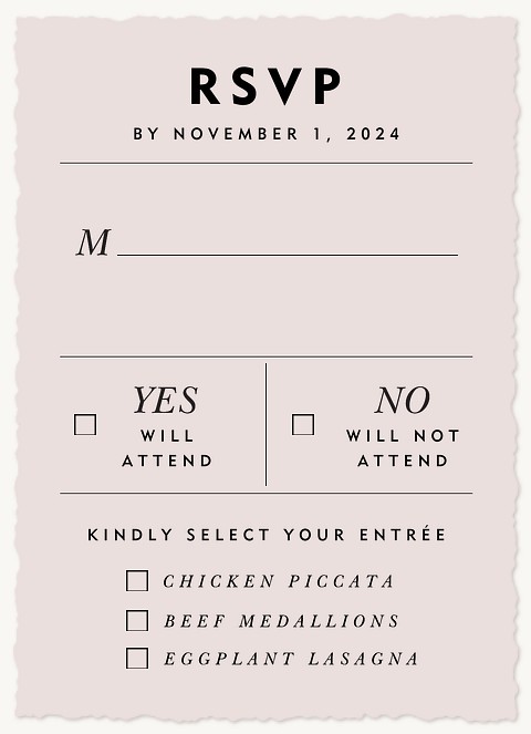 Breaking News Wedding RSVP Cards