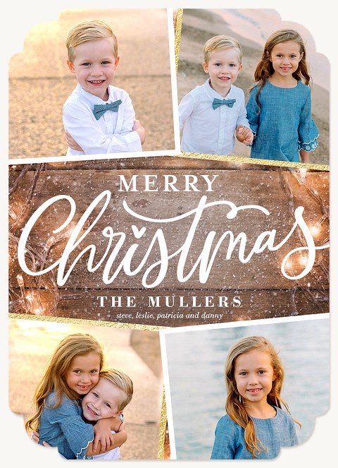 Rustic Lights Christmas Cards