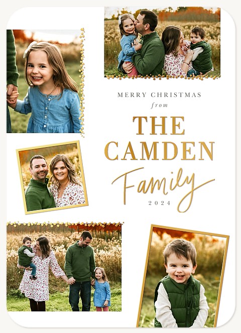 Family Collage Photo Holiday Cards