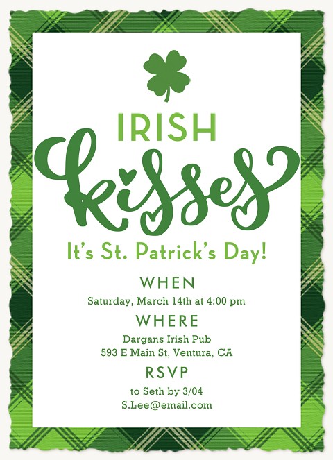 A Kiss for Luck Invitations