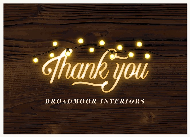 Bright Lights Business Thank You Cards