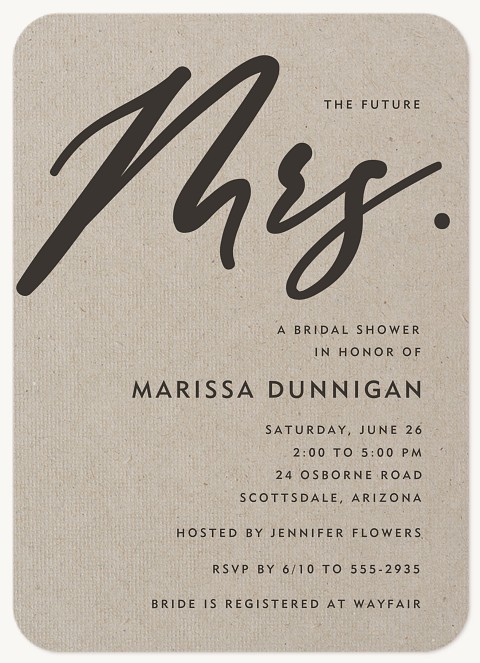 Future Mrs. Bridal Shower Invitations