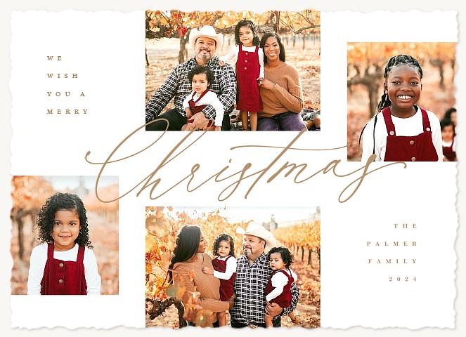 Chic Layout Christmas Cards