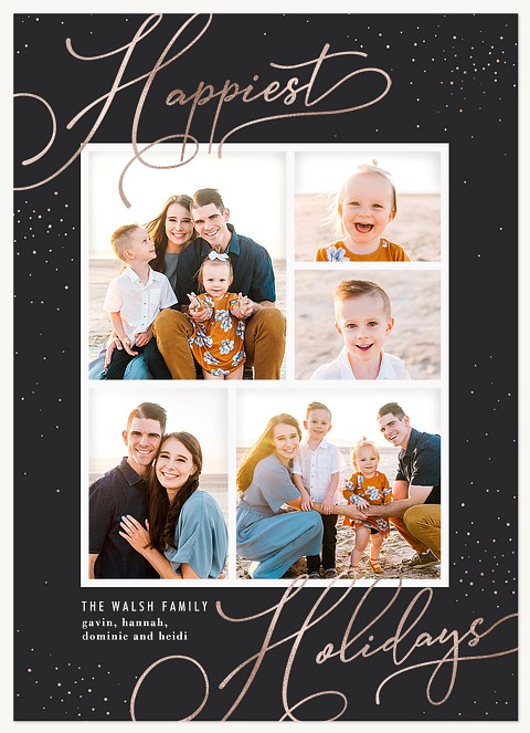 Whimsy Sparkles Photo Holiday Cards