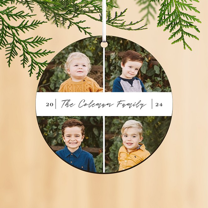 Modern Family Personalized Ornaments