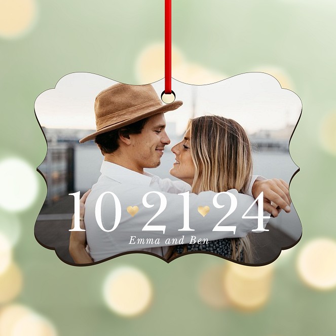 Important Date Personalized Ornaments