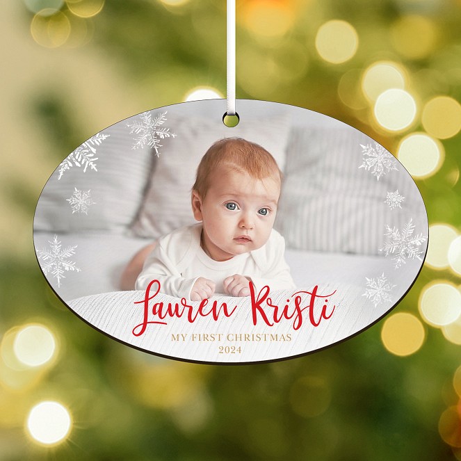 Sweet Snowflake Personalized Ornaments