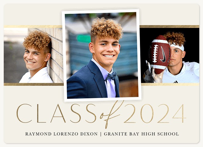 Class Trio Graduation Announcements