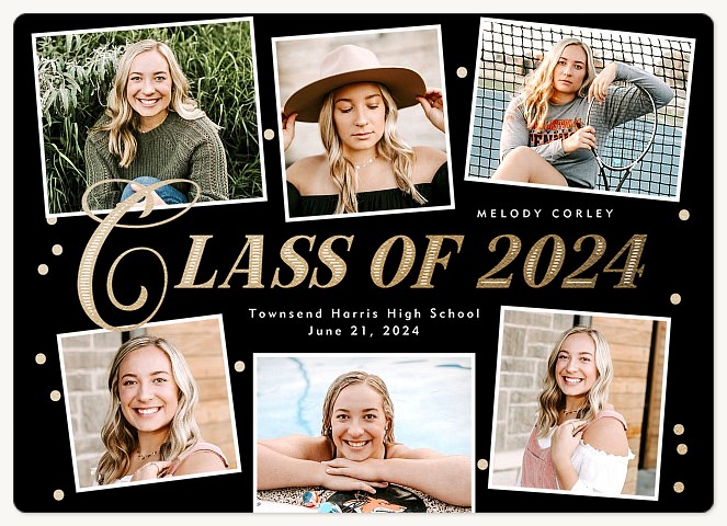 Elegant Collage Graduation Cards