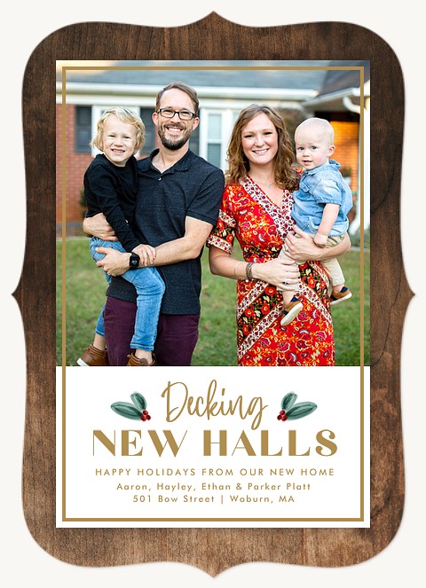 New Halls Personalized Holiday Cards