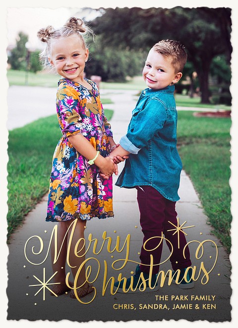 Glisten & Shine Personalized Holiday Cards