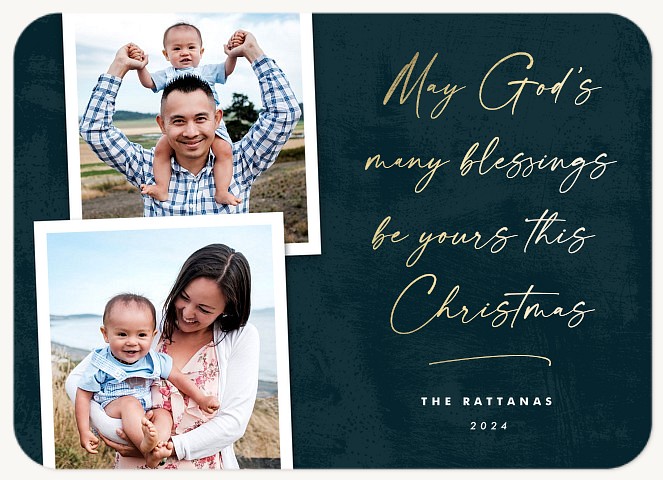Blessed Snapshots Personalized Holiday Cards
