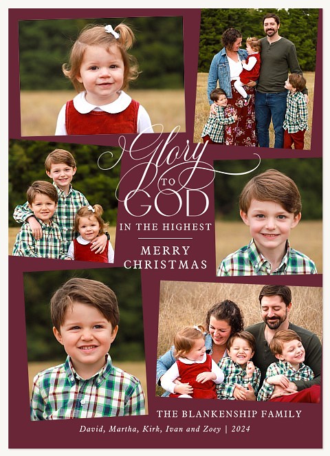 Glorious Gallery Personalized Holiday Cards