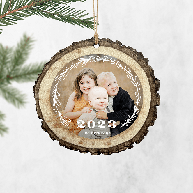 Simple Year Personalized Ornaments