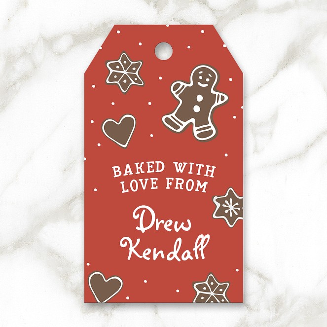 Baked With Love Custom Gift Tags
