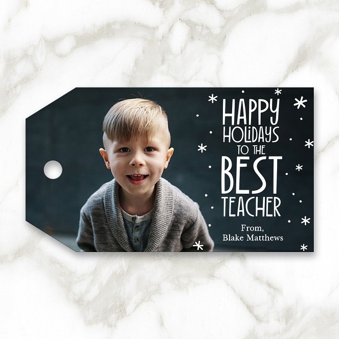 The Best Teacher Custom Gift Tags
