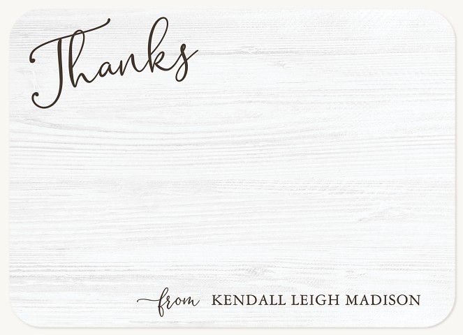 Wooden Whimsy Thank You Cards 