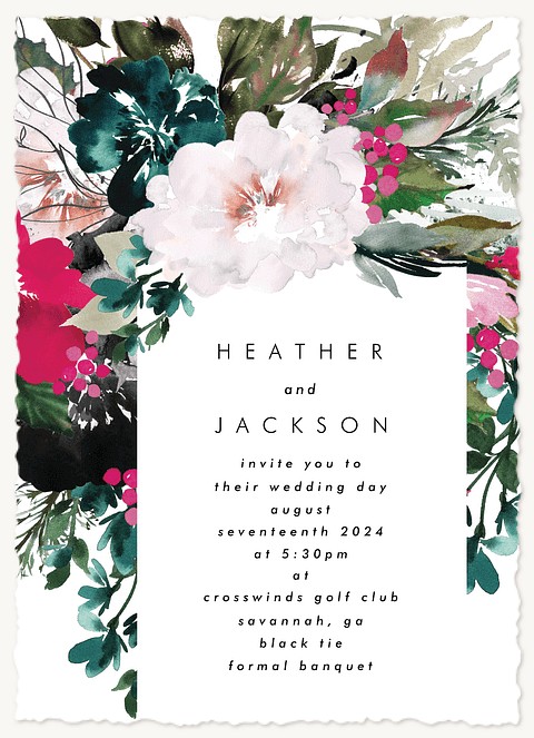 Wonderful Floral Wedding Invitations