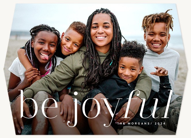 Be Joyful Personalized Holiday Cards