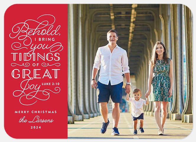 Sacred Tidings Holiday Photo Cards