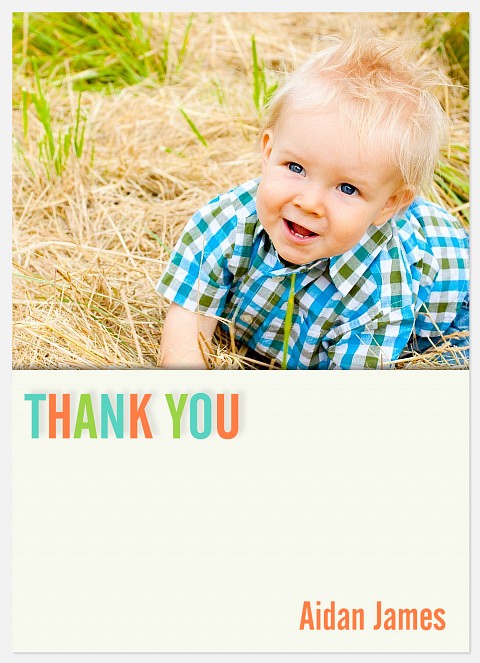 Big One Fun Thank You Cards 