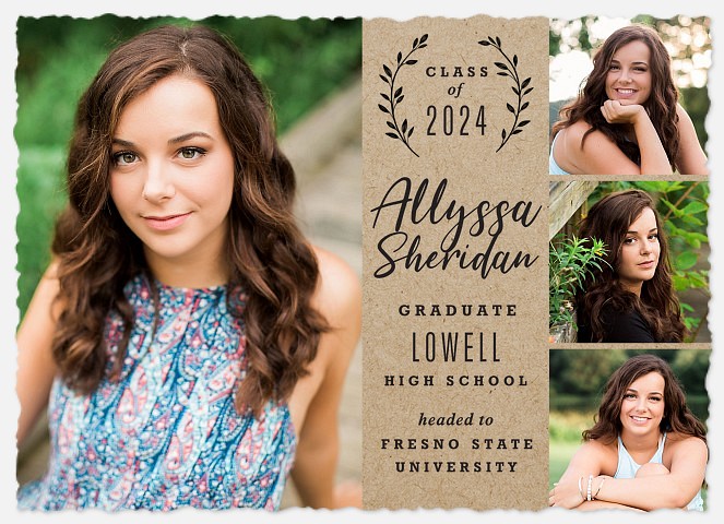 Modern Laurel Graduation Cards