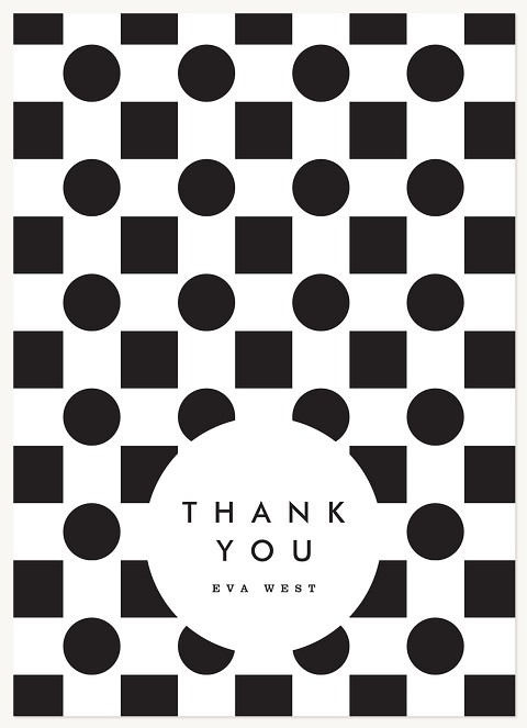 Checkerboard Thank You Thank You Cards 