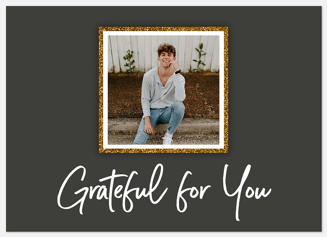 Glittery Gratitude Thank You Cards 