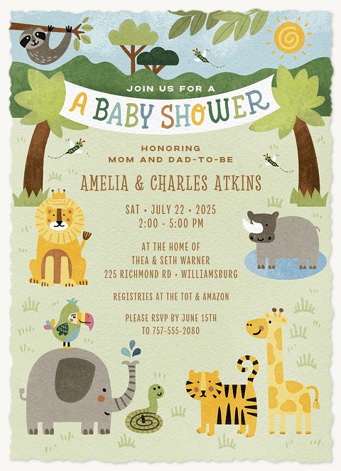 Wild Things Baby Shower Invites