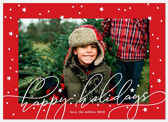 Winter Sky Holiday Photo Cards