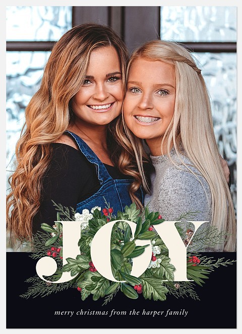 Winter Bouquet Holiday Photo Cards