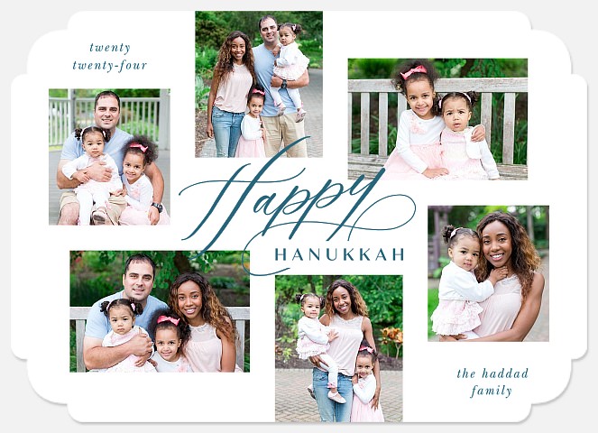 Classic Collage Hanukkah Photo Cards