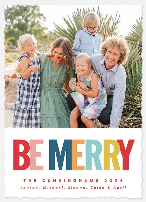 Be Colorful Holiday Photo Cards