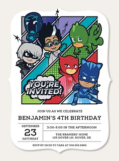 PJ Masks Big Invitation