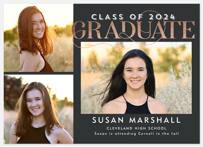 Luxe Flourish Graduation Cards