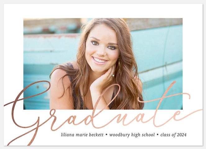 Airy Script Graduation Cards