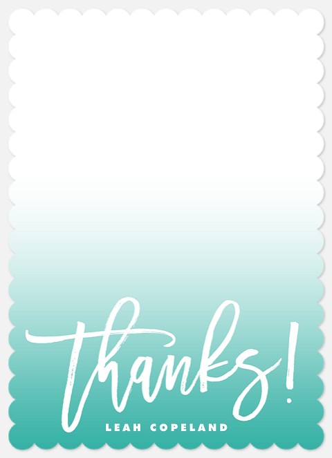 Ombre Fade Thank You Cards 